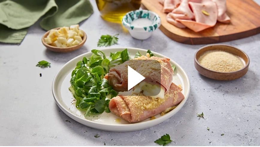 INVOLTINI DI MORTADELLA AUGUSTISSIMA GALBANI AL FORNO CON PATATE E SCAMORZA AFFUMICATA