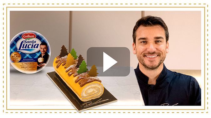 Tronchetto di tiramisù di Natale di Damiano Carrara