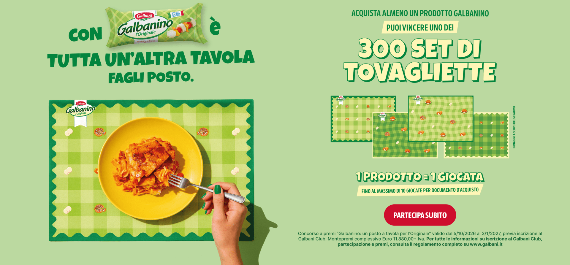 Galbanino: un posto a tavola per l’Originale Galbanino: un posto a tavola per l’Originale