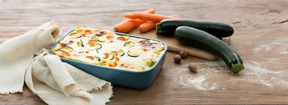 Lasagne vegetariane con zucchine Lasagne vegetariane con zucchine