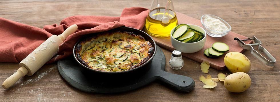 Torta salata zucchine e patate Torta salata zucchine e patate