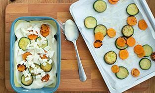 Lasagne vegetariane con zucchine Lasagne vegetariane con zucchine