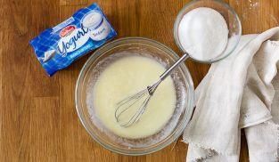 Torta allo yogurt senza uova è un ricetta creata dall'utente