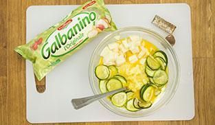 unire alle uova con le zucchine il Galbanino unire alle uova con le zucchine il Galbanino